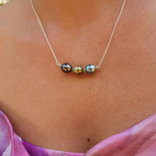 Load image into Gallery viewer, READY TO SHIP Civa Fiji Saltwater Pearl Trio Necklace - 925 Sterling Silver FJD$
