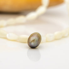 Load image into Gallery viewer, READY TO SHIP Fiji Saltwater Pearl &amp; Mother of Pearl Necklace - 925 Sterling Silver FJD$
