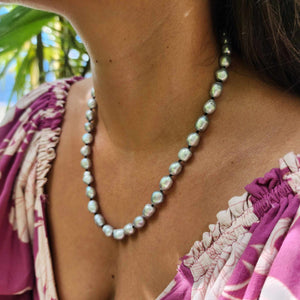 READY TO SHIP Freshwater Pearl Strand Necklace - 925 Sterling Silver FJD$