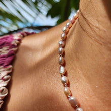 Load image into Gallery viewer, READY TO SHIP Freshwater Pearl Strand Necklace - 925 Sterling Silver FJD$
