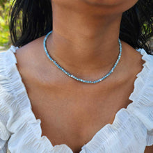 Load image into Gallery viewer, READY TO SHIP Mother of Pearl Bead Choker Necklace - 925 Sterling Silver FJD$
