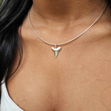 Load image into Gallery viewer, READY TO SHIP Shark Tooth Necklace - 925 Sterling Silver FJD$
