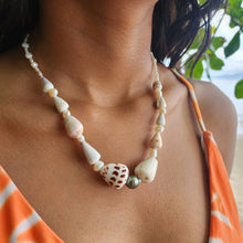 Load image into Gallery viewer, READY TO SHIP Pearl &amp; Shell Necklace - 925 Sterling Silver FJD$
