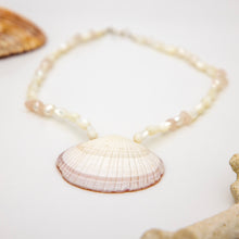 Load image into Gallery viewer, READY TO SHIP Freshwater Pearl &amp; Shell Necklace - 925 Sterling Silver FJD$
