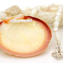 Load image into Gallery viewer, READY TO SHIP Freshwater Pearl &amp; Shell Necklace - 925 Sterling Silver FJD$
