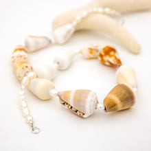 Load image into Gallery viewer, READY TO SHIP Freshwater Pearl &amp; Shell Necklace - 925 Sterling Silver FJD$
