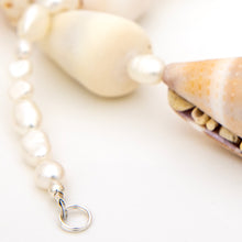 Load image into Gallery viewer, READY TO SHIP Freshwater Pearl &amp; Shell Necklace - 925 Sterling Silver FJD$
