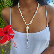 Load image into Gallery viewer, READY TO SHIP Freshwater Pearl &amp; Shell Necklace - 925 Sterling Silver FJD$
