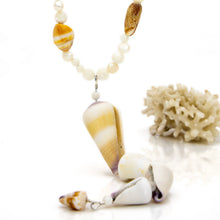 Load image into Gallery viewer, READY TO SHIP Freshwater Pearl &amp; Shell Necklace - 925 Sterling Silver FJD$
