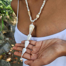 Load image into Gallery viewer, READY TO SHIP Freshwater Pearl &amp; Shell Necklace - 925 Sterling Silver FJD$
