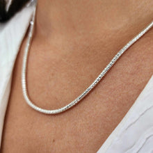 Load image into Gallery viewer, READY TO SHIP Snake Chain Necklace - 925 Sterling Silver FJD$
