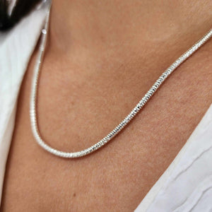 READY TO SHIP Snake Chain Necklace - 925 Sterling Silver FJD$