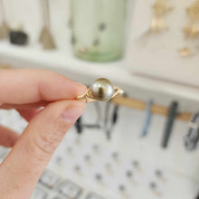 Load image into Gallery viewer, READY TO SHIP Civa Fiji Saltwater Pearl Ring - 14k Gold Fill FJD$
