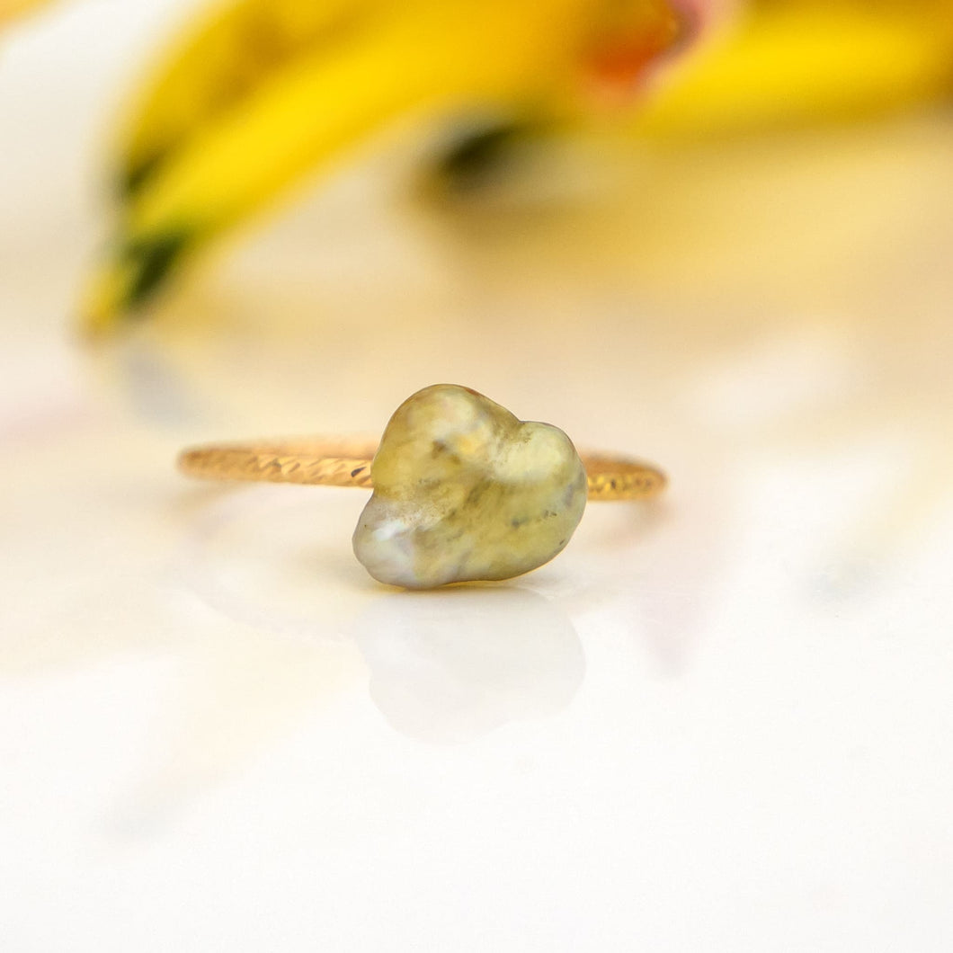 READY TO SHIP - Fiji Keshi Pearl Ring - 14k Gold Fill FJD$