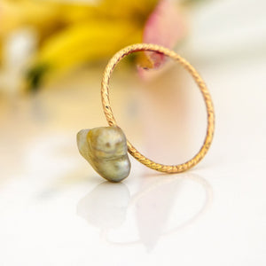 READY TO SHIP - Fiji Keshi Pearl Ring - 14k Gold Fill FJD$