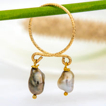 Load image into Gallery viewer, READY TO SHIP - Fiji Keshi Pearl Twist Layer Ring - 14k Gold Fill FJD$
