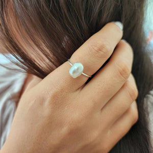 READY TO SHIP Fiji Keshi Pearl Ring - 925 Sterling Silver FJD$