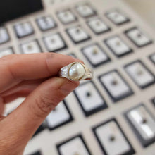 Load image into Gallery viewer, CONTACT US TO RECREATE THIS SOLD OUT STYLE Organic Cast Keshi Pearl Ring - 925 Sterling Silver FJD$
