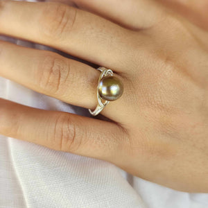 READY TO SHIP Civa Fiji Saltwater Pearl Ring - 925 Sterling Silver FJD$