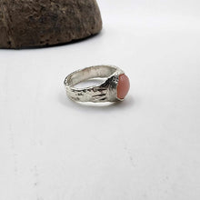 Load image into Gallery viewer, READY TO SHIP Free Flow Precious Stone Ring - Pink Opal - 925 Sterling Silver FJD$
