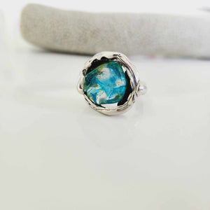 READY TO SHIP Adorn Pacific x Hot Glass Free Flow Ring - 925 Sterling Silver l FJD$