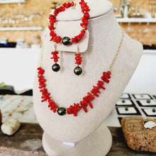 Load image into Gallery viewer, READY TO SHIP Civa Fiji Pearl Red Coral Set - FJD$
