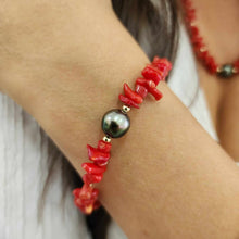 Load image into Gallery viewer, READY TO SHIP Civa Fiji Pearl Red Coral Set - FJD$
