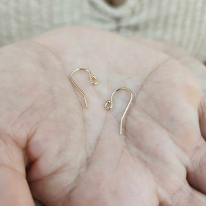 CUSTOM Ear Hook Earring Setting - 14k Gold Fill