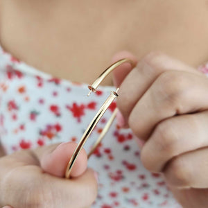 CUSTOM Pearl Bangle Setting - 14k Gold Fill