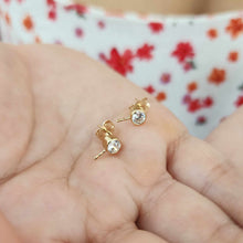 Load image into Gallery viewer, CUSTOM Stud Earring Setting - 14k Gold Fill
