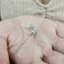 Load image into Gallery viewer, CUSTOM Aquamarine Stud Earring Setting - 14k Gold Fill
