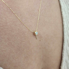 Load image into Gallery viewer, CUSTOM Diamond Pearl  Pendant Setting &amp; Chain - 14k Solid Gold
