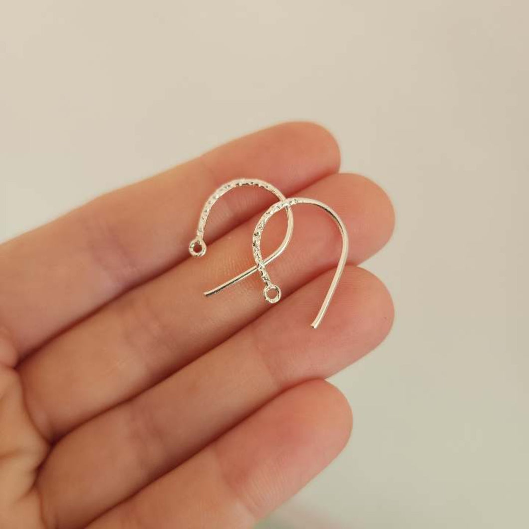 CUSTOM Semi Hoop Earring Setting - 925 Sterling Silver