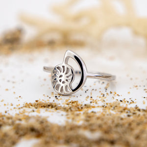 READY TO SHIP Mini Nautilus Ring - 925 Sterling Silver FJD$