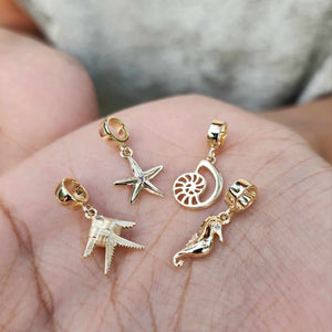 READY TO SHIP Ocean Treasure Charms - 9k Solid Gold FJD$