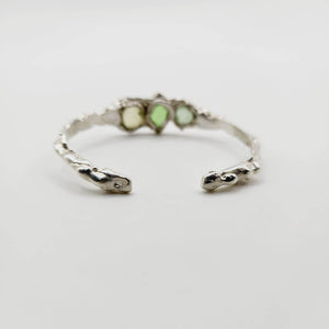 READY TO SHIP Free Flow Seaglass Bangle - 925 Sterling Silver FJD$ - Adorn Pacific - All Products