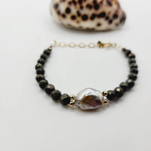 Load image into Gallery viewer, READY TO SHIP Civa Fiji Saltwater Pearl &amp; Natural Stone Bracelet - 14k Gold Fill FJD$ - Adorn Pacific - All Products
