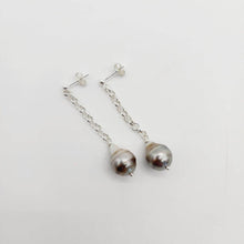 Load image into Gallery viewer, READY TO SHIP - Saltwater Pearl Stud Drop Earrings - 925 Sterling Silver FJD$ - Adorn Pacific - Earrings
