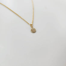 Load image into Gallery viewer, CUSTOM ENGRAVABLE Frangipani Charm Necklace  - 14k Gold Fill FJD$ - Adorn Pacific - Necklaces
