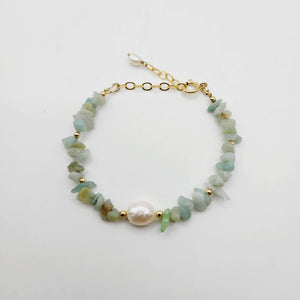 READY TO SHIP Freshwater Pearl & Natural Stone Bracelet - FJD$ - Adorn Pacific - All Products