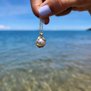 READY TO SHIP Civa Fiji Keshi Pearl Solid Gold Pendant - Solid 9k Gold FJD$ - Adorn Pacific - All Products