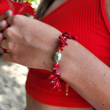 Load image into Gallery viewer, READY TO SHIP Civa Fiji Pearl Red Coral Bracelet - FJD$ - Adorn Pacific - All Products
