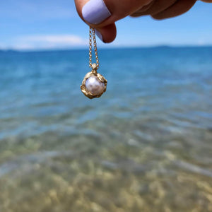 READY TO SHIP Civa Fiji Keshi Pearl Solid Gold Pendant - Solid 9k Gold FJD$ - Adorn Pacific - All Products