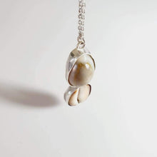 Load image into Gallery viewer, CONTACT US TO RECREATE THIS SOLD OUT STYLE Double Cowrie Shell Bezel Set Necklace - 925 Sterling Silver FJD$ - Adorn Pacific - Necklaces
