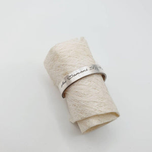 Monogrammed Adjustable Ring - Custom Personalized Rings