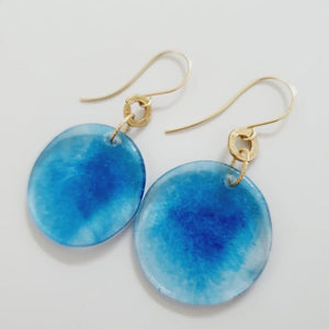 READY TO SHIP Adorn Pacific x Hot Glass Earrings 14k Gold Filled with hammered circle details - FJD$ - Adorn Pacific - Earrings