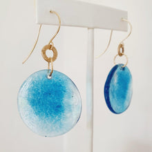 Load image into Gallery viewer, READY TO SHIP Adorn Pacific x Hot Glass Earrings 14k Gold Filled with hammered circle details - FJD$ - Adorn Pacific - Earrings
