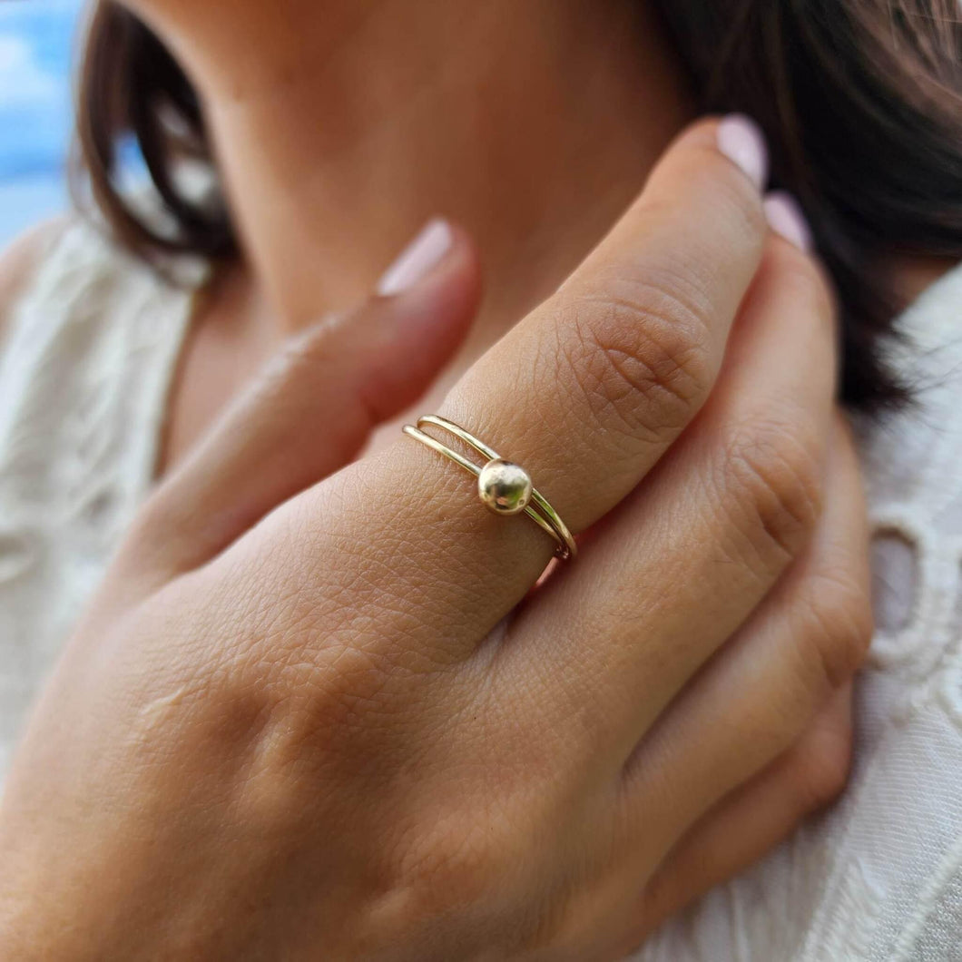 READY TO SHIP - Contemporary Solid Gold Ring - Solid 9k Gold FJD$ - Adorn Pacific - All Products