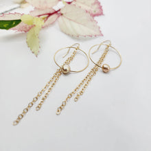 Load image into Gallery viewer, CONTACT US TO RECREATE THIS SOLD OUT STYLE Earrings with Freshwater Pearl and chain detail - 14k Gold Fill FJD$ - Adorn Pacific - Earrings
