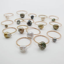 Load image into Gallery viewer, READY TO SHIP - Fiji Keshi Pearl Ring - 14k Gold Fill FJD$ - Adorn Pacific - Rings
